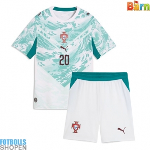 Billiga Portugal Joao Cancelo #20 Bortatröja Barn VM 2026 Kortärmad (+ Korta byxor)